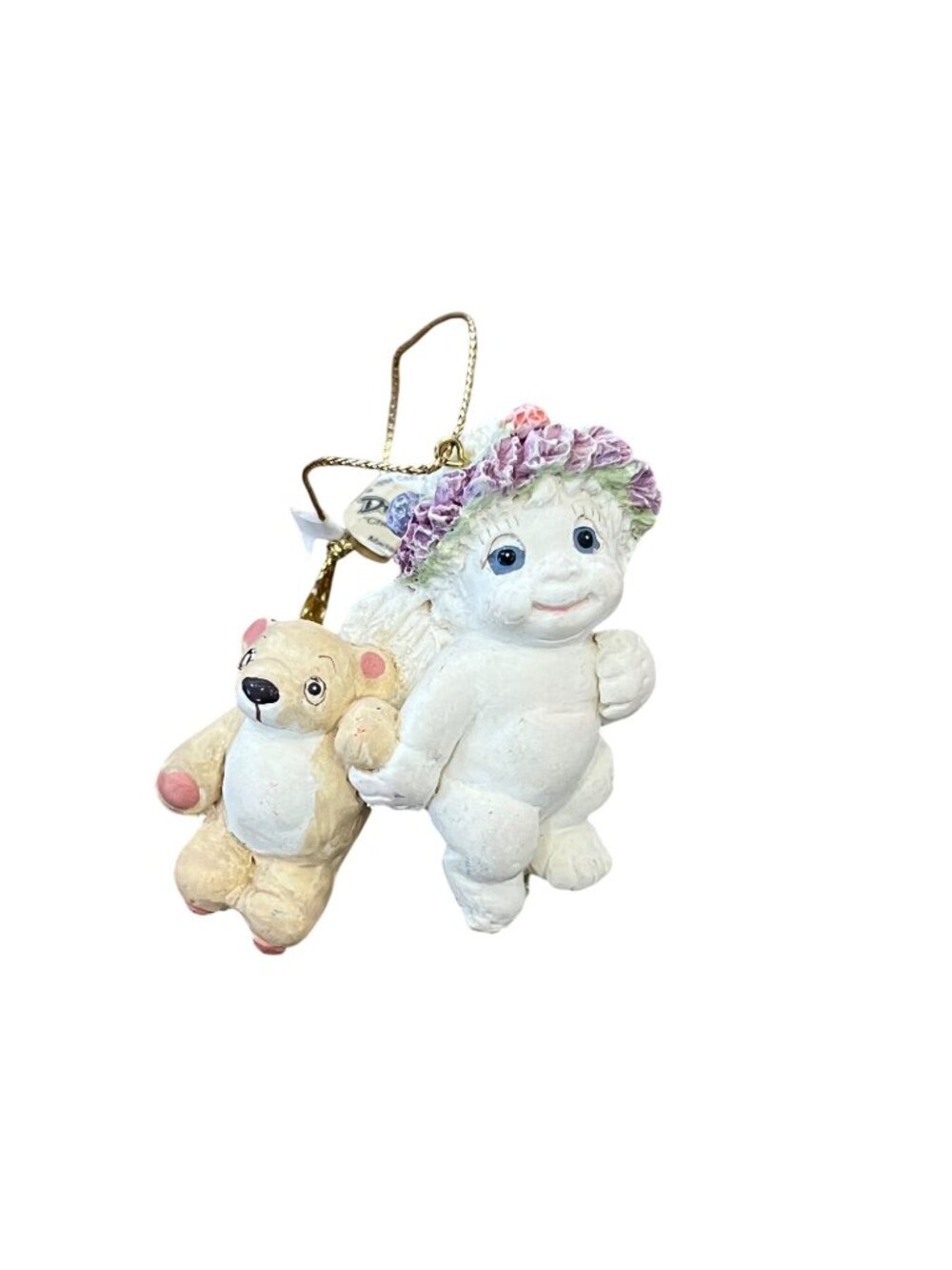 Vintage Dreamsicles Cherub With Bear Christmas Ornament 1994 Holiday Decor